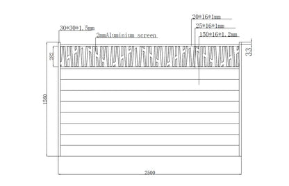 Gard metalic din aluminiu, model Poseidon 1-1800x1161