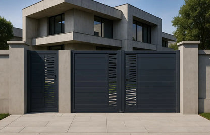 Gard metalic din aluminiu, model Poseidon 1-1800x1161
